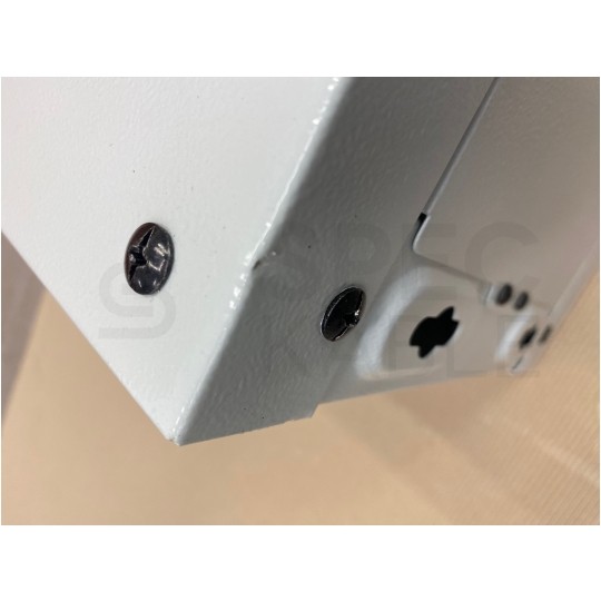 OUTLET Szafa wisząca RACK 19" 4U 450mm drzwi szklane szara NEKU TS BOX