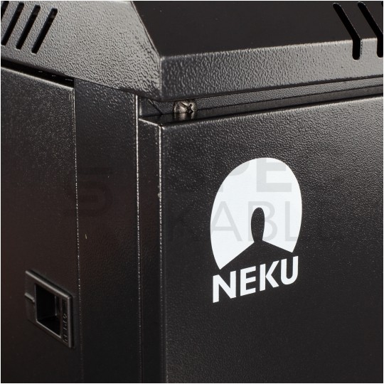 OUTLET Szafa wisząca RACK 19" 9U 450mm drzwi pełne czarna NEKU TS BOX