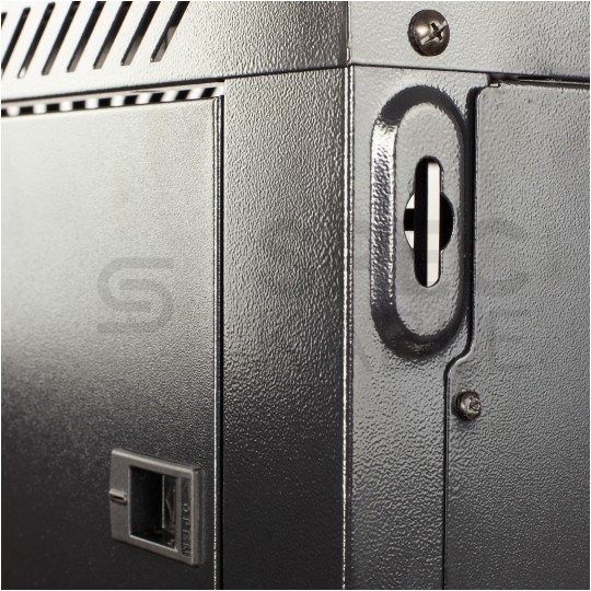 OUTLET Szafa wisząca RACK 19" 9U 450mm drzwi pełne czarna NEKU TS BOX