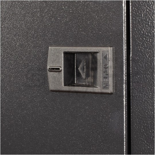 OUTLET Szafa wisząca RACK 19" 9U 450mm drzwi pełne czarna NEKU TS BOX