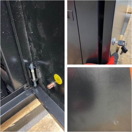 OUTLET Szafa wisząca RACK 19" 9U 450mm drzwi pełne czarna NEKU TS BOX