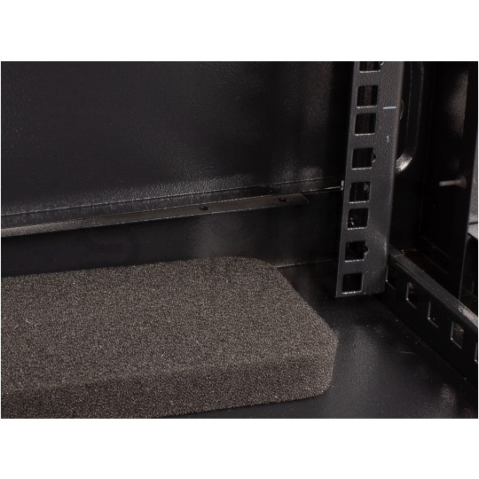 OUTLET Szafa wisząca RACK 19" 9U 450mm drzwi pełne czarna NEKU TS BOX