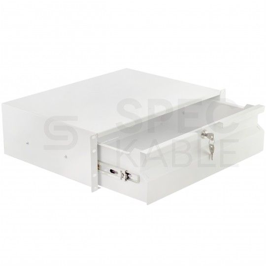 OUTLET Szuflada do szafy RACK 19" 3U 330mm szara