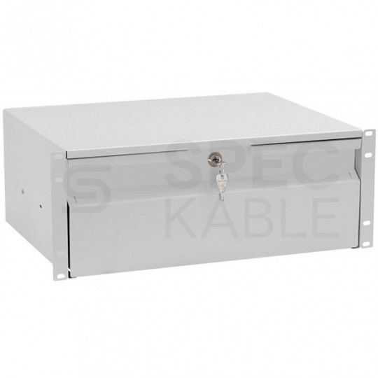 OUTLET Szuflada do szafy RACK 19" 4U 330mm szara