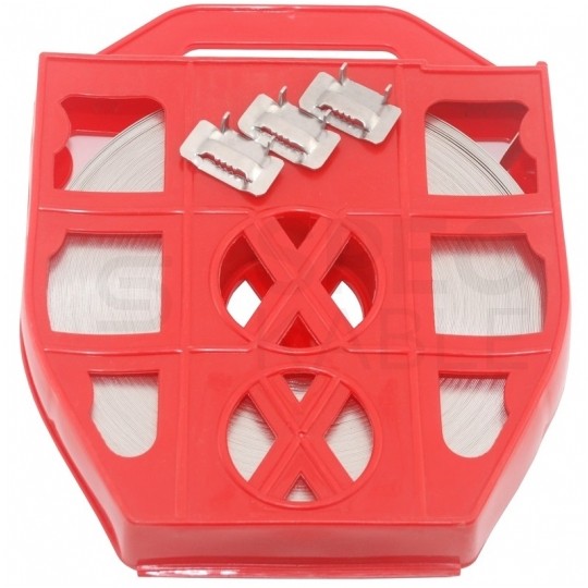 OUTLET Taśma ze stali nierdzewej C201 długość 50m wymiary 20x0.7 mm