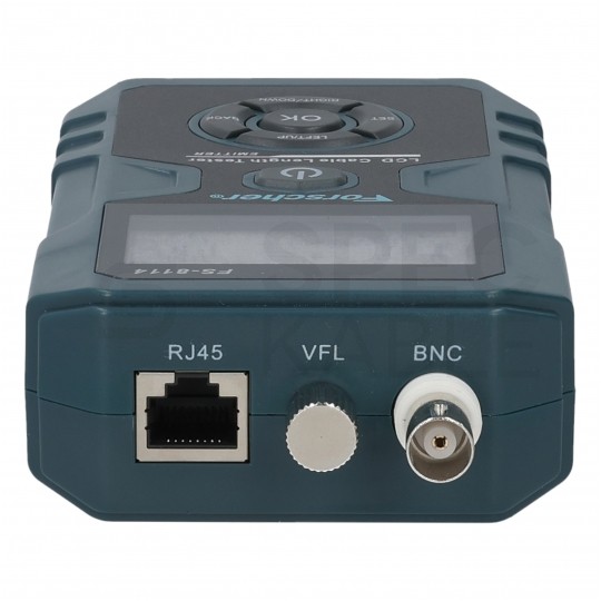 OUTLET Tester kabli sieciowych RJ45 + BNC PREMIUM z funkcją Lokalizatora Par, pomiaru PoE i długości przewodu FORSCHER FS8114