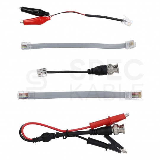 OUTLET Tester kabli sieciowych RJ45 + BNC PREMIUM z funkcją Lokalizatora Par, pomiaru PoE i długości przewodu FORSCHER FS8114