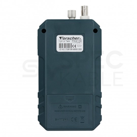 OUTLET Tester kabli sieciowych RJ45 + BNC PREMIUM z pomiarem PoE i długości przewodu FORSCHER FS8109