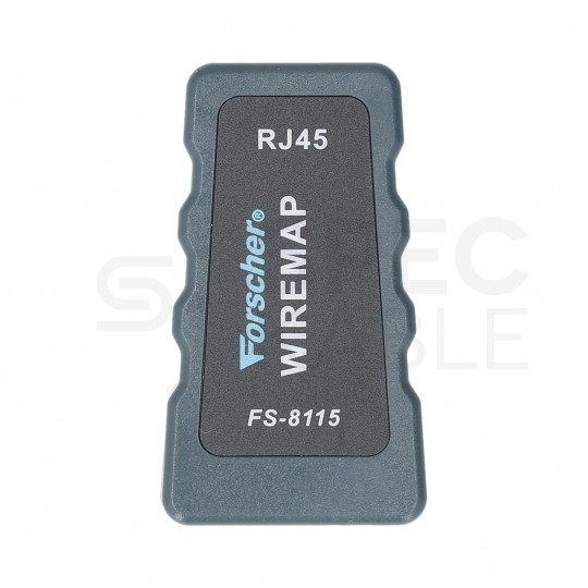 OUTLET Tester kabli sieciowych RJ45 PREMIUM z funkcją Lokalizatora par, pomiaru PoE i długości przewodu FORSCHER FS8115