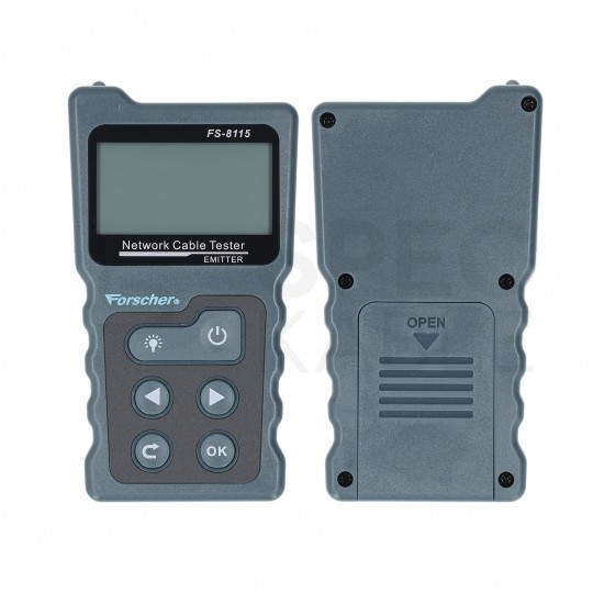 OUTLET Tester kabli sieciowych RJ45 PREMIUM z funkcją Lokalizatora par, pomiaru PoE i długości przewodu FORSCHER FS8115