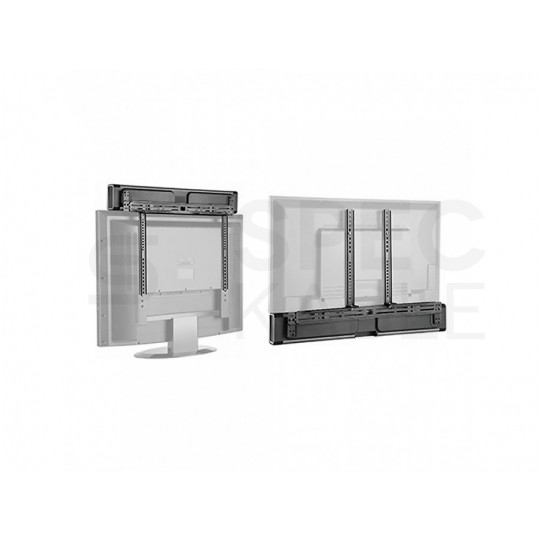 OUTLET Uchwyt wieszak na głośniki Soundbar 10kg do TV czarny MC-843