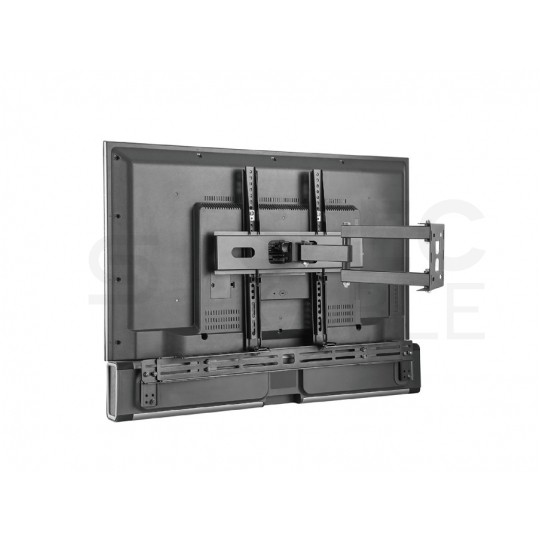 OUTLET Uchwyt wieszak na głośniki Soundbar 10kg do TV czarny MC-843