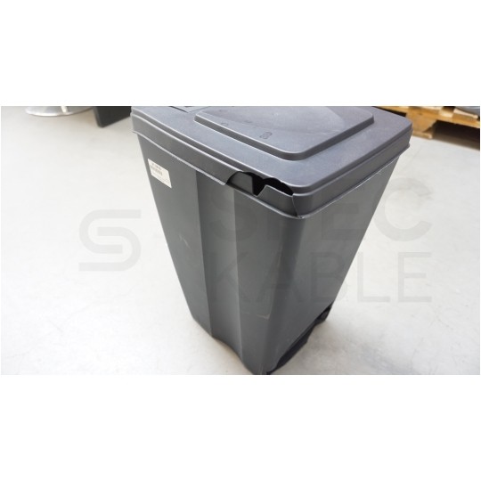 OUTLET Zestaw 3 koszy do segregacji odpadów antracytowy 392x293x620mm 35L Sortibox Prosperplast