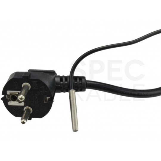 Panel 2x wentylator RACK 19" 1U czarny NEKU z termostatem