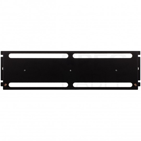 Panel dystrybucji napięć RACK 19" 3U szyna montażowa TS35 TH35 czarny