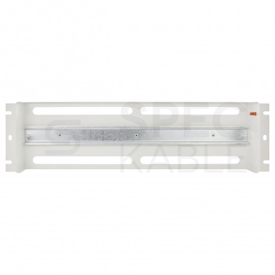 Panel dystrybucji napięć RACK 19" 3U szyna montażowa TS35 TH35 szary