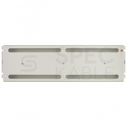 Panel dystrybucji napięć RACK 19" 3U szyna montażowa TS35 TH35 szary