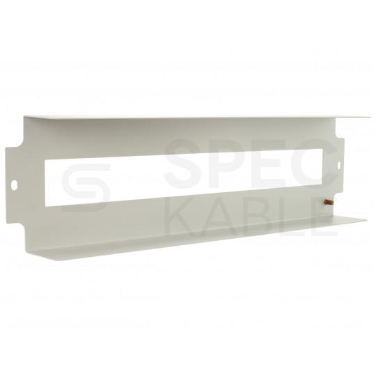 Panel dystrybucji napięć RACK 19" 3U szyna montażowa TS35 TH35 szary