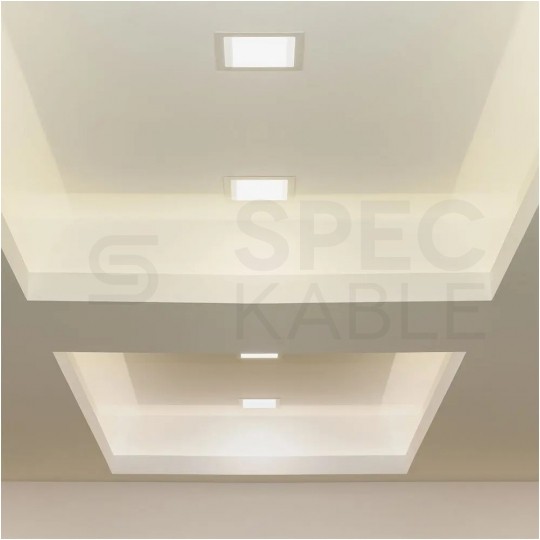 Panel LED SMD 18W 1400lm 2700K IP20 podtynkowa biały barwa WW biała ciepła VT-1807SQ-N V-TAC