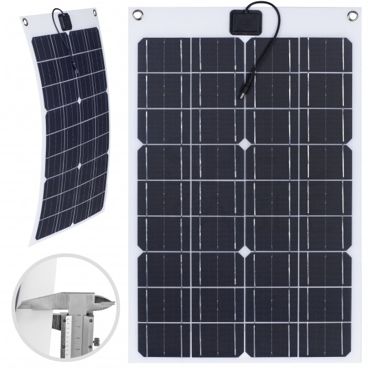 Panel solarny elastyczny Flex PV monokrystaliczny Bateria słoneczna 18V 40W turystyczna do kamperów