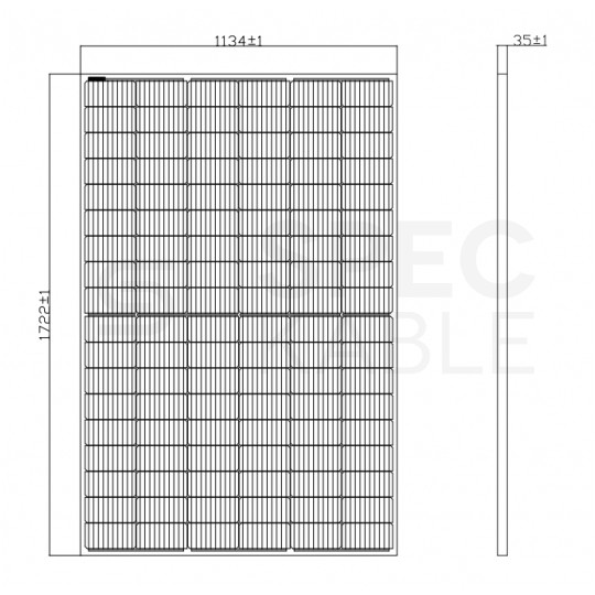 Panel solarny fotowoltaiczny monokrystaliczny 410W Half Cut Silver IP68 410W AU410-27V-MH (12 lat gwarancji)