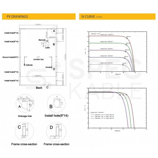 Panel solarny fotowoltaiczny monokrystaliczny 430W Half Cut Silver IP68 430W AU430-27V-MH (12 lat gwarancji)