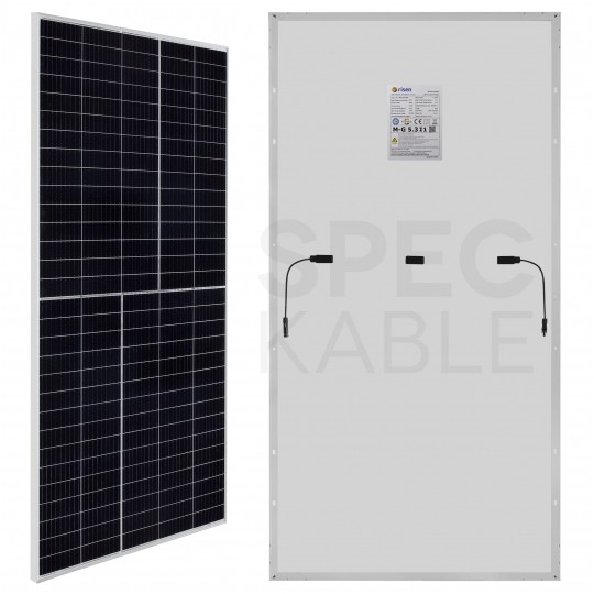 Panel solarny fotowoltaiczny monokrystaliczny RISEN Silver Frame Half Cut IP68 500W