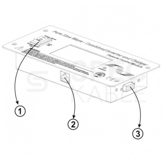 Panel sterowania LCD do zasilaczy POWER SINUS VOLT