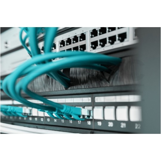 Panel szczotkowy do szafy RACK 19" 1U czarny DIGITUS