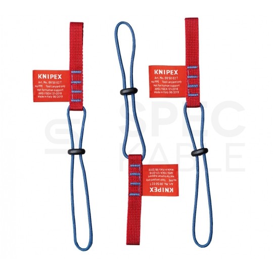 Pasek mocujący do nadgarstka zabezpieczający przed upadkiem narzędzi do 1,5kg (3szt.) KNIPEX 00 50 02 T BK