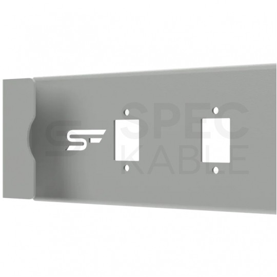 Patch panel pusty RACK 19" 1U 12xSC simplex szary