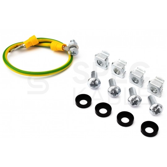 Patch panel pusty wysuwany RACK 19" 1U na 24 moduły keystone kat.5e, 6, 6a UTP czarny