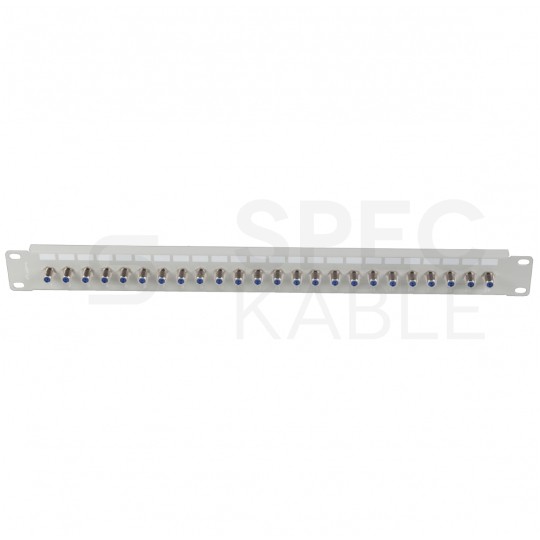 Patch panel RACK 19" 24 porty typu F 1U szary LANBERG