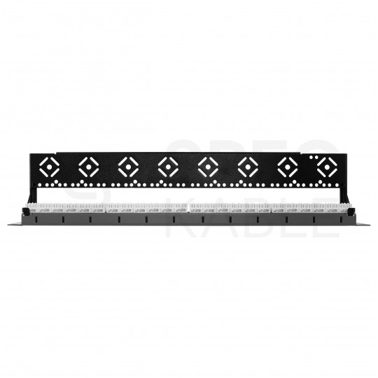 Patch panel RACK 19" kat.5e 24p UTP z półką 1U grafit DataGate+ Molex