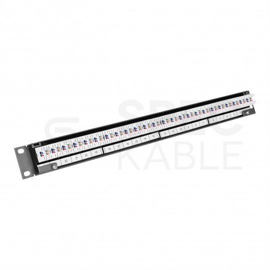 Patch panel RACK 19" kat.5e 24p UTP z półką 1U grafit DataGate+ Molex