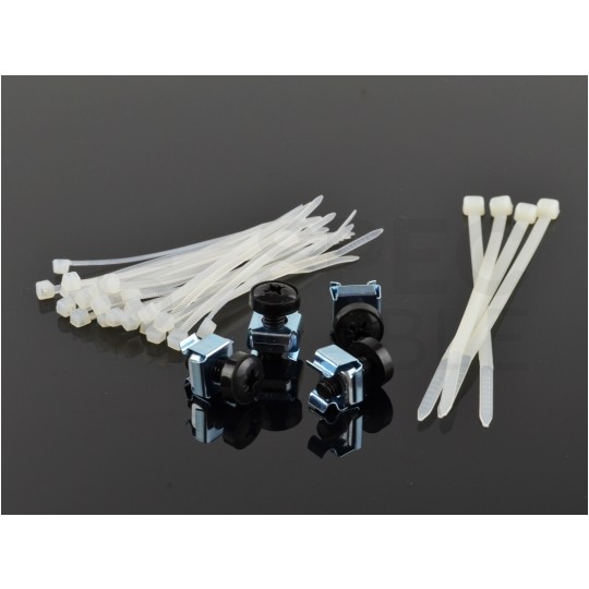 Patch panel RACK 19" kat.6 24p STP z półką czarny Alantec