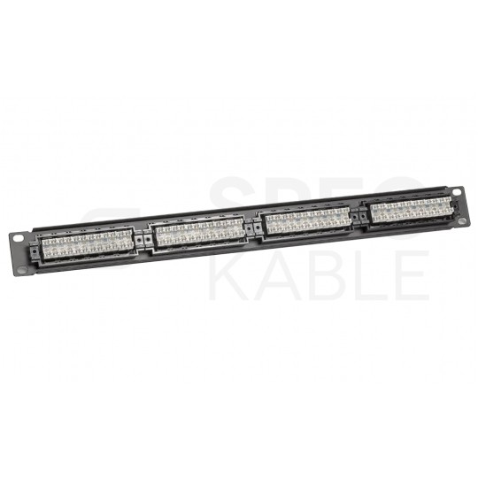 Patch panel RACK 19" kat.6 24p UTP 1U czarny ATEL