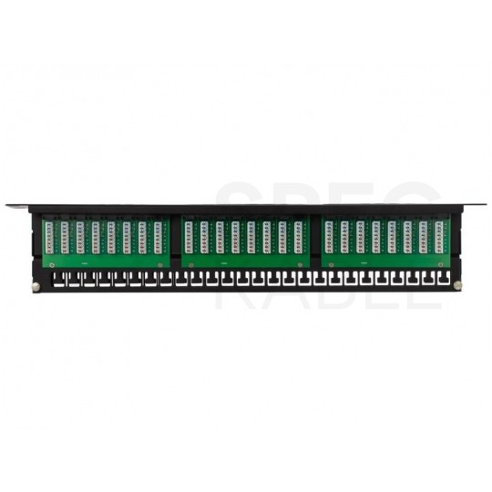 Patch panel RACK 19" kat.6 48p UTP z półką 1U NEKU