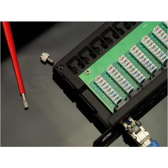 Patch panel RACK 19" kat.6 48p UTP z półką 1U NEKU