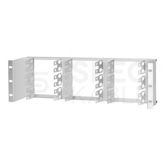 Patch panel telefoniczny RACK 19" 3U na 18 złączy LSA (180 par)