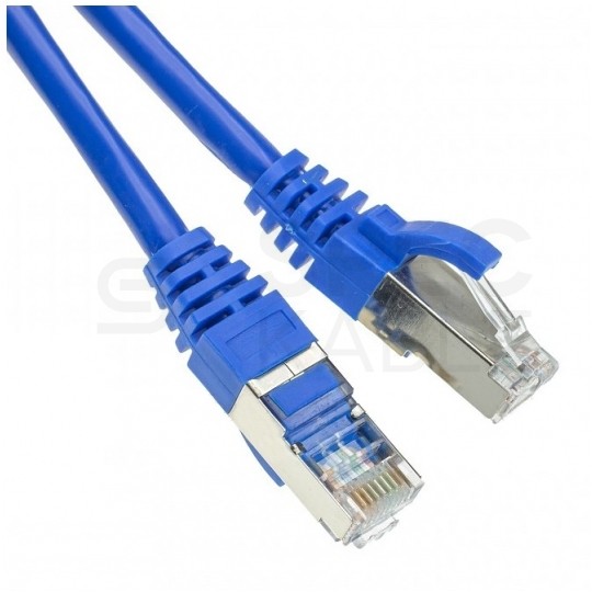 Patchcord FTP kat.5e kabel sieciowy LAN 2x RJ45 linka niebieski 2m ATEL