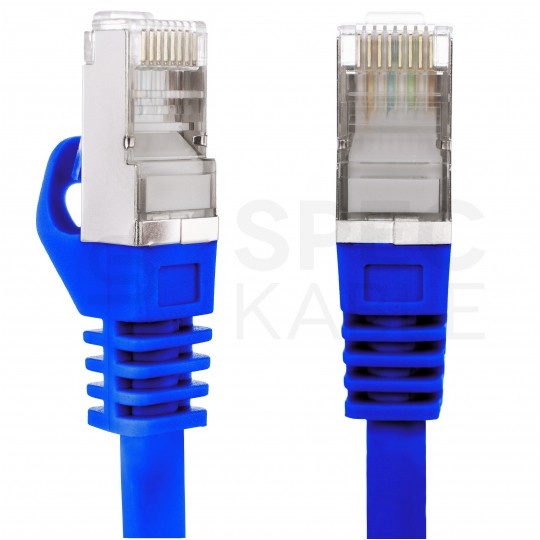 Patchcord FTP kat.5e kabel sieciowy LAN 2x RJ45 linka PVC niebieski 0,5m NEKU