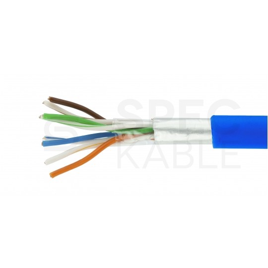 Patchcord FTP kat.5e kabel sieciowy LAN 2x RJ45 linka PVC niebieski 2m NEKU