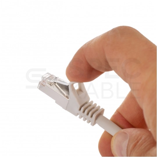 Patchcord FTP kat.5e kabel sieciowy LAN 2x RJ45 linka PVC szary 0,5m NEKU