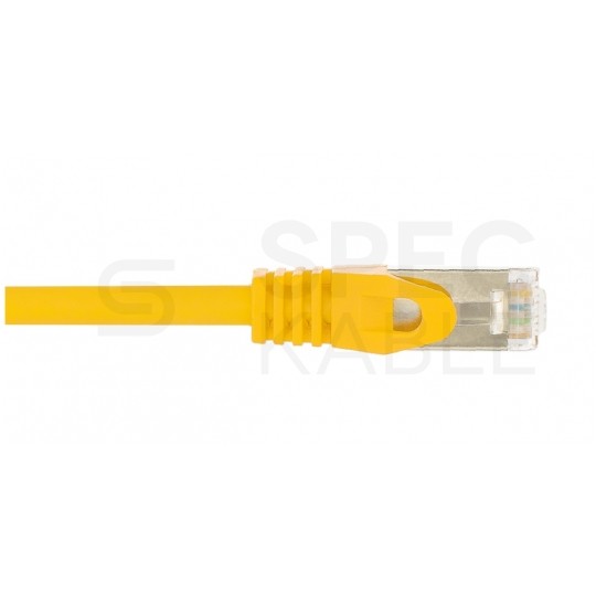 Patchcord FTP kat.5e kabel sieciowy LAN 2x RJ45 linka PVC żółty 0,5m NEKU