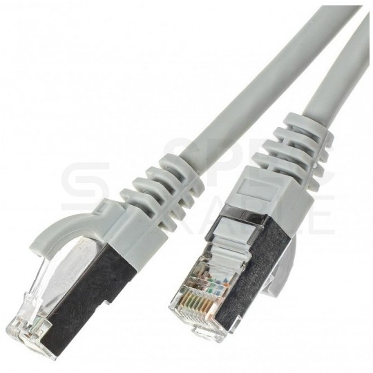Patchcord FTP kat.5e kabel sieciowy LAN 2x RJ45 linka szary 1m ATEL