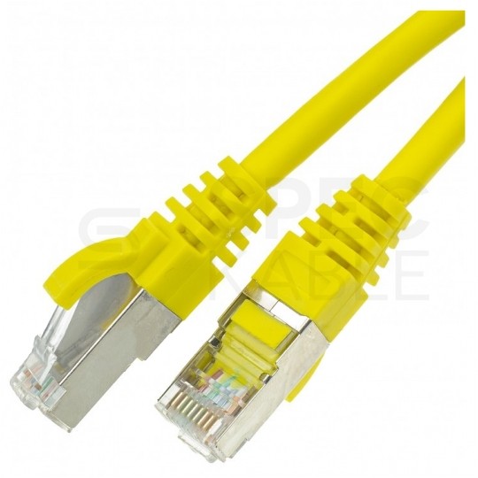 Patchcord FTP kat.5e kabel sieciowy LAN 2x RJ45 linka żółty 5m ATEL