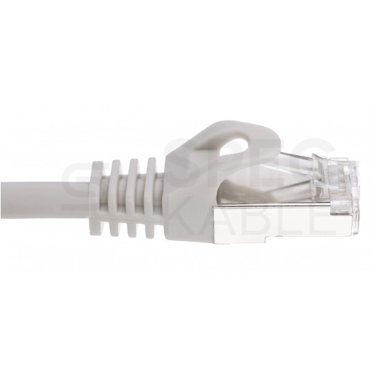 Patchcord FTP kat.6 kabel sieciowy LAN 2x RJ45 linka PVC szary 0,25m NEKU