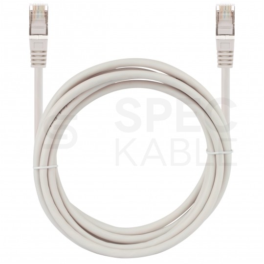 Patchcord FTP kat.6 kabel sieciowy LAN 2x RJ45 linka PVC szary 0,25m NEKU