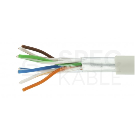 Patchcord FTP kat.6 kabel sieciowy LAN 2x RJ45 linka PVC szary 5m NEKU